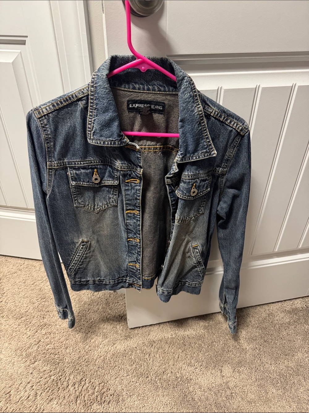 Express Women's Blue Denim Jean Jacket